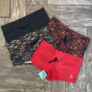 4 PAIRS body rock sport shorts